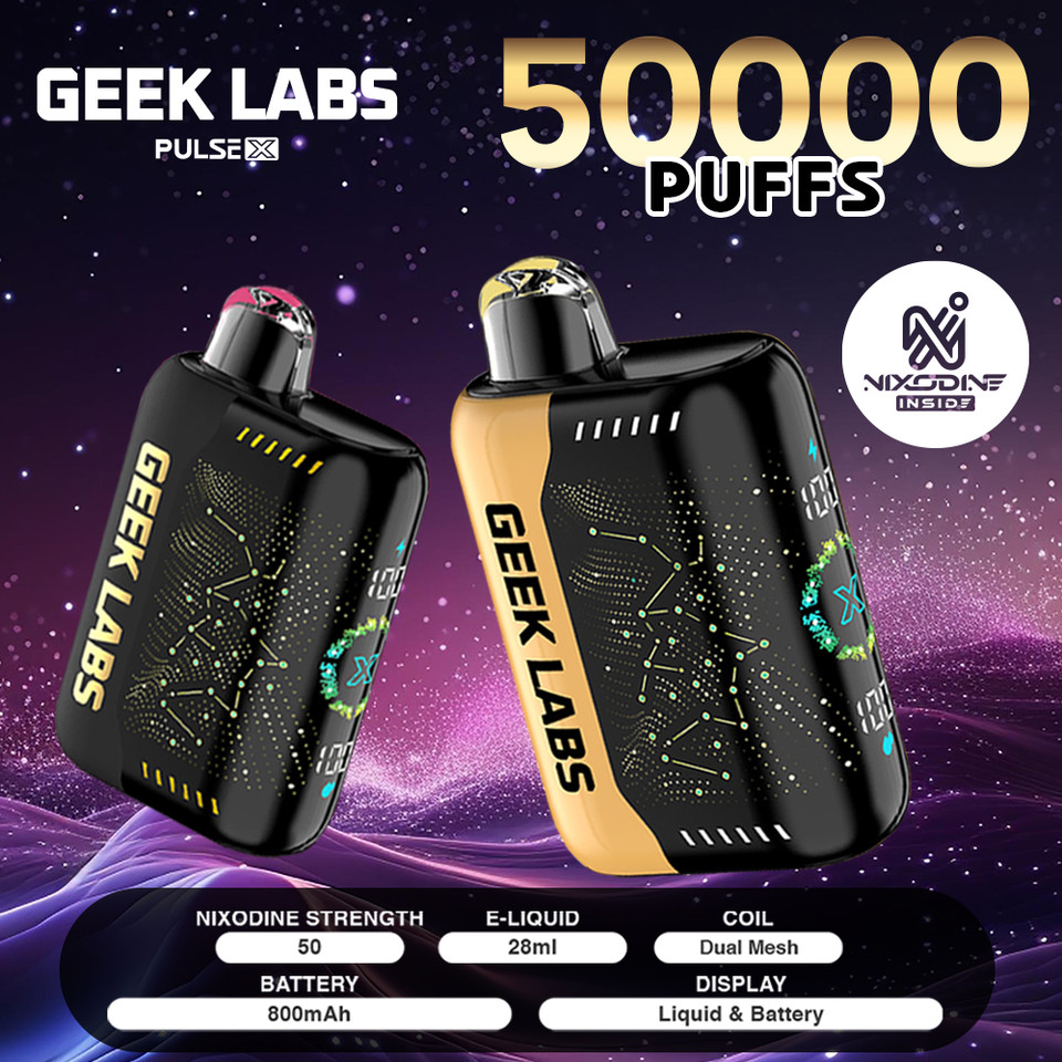 Geek Labs Pulse X Nixodine 50K Puff Disposable
