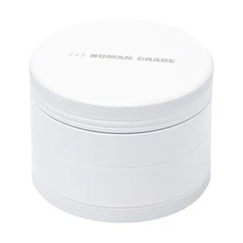 Human Grade 4 Piece Aluminum Grinder-White