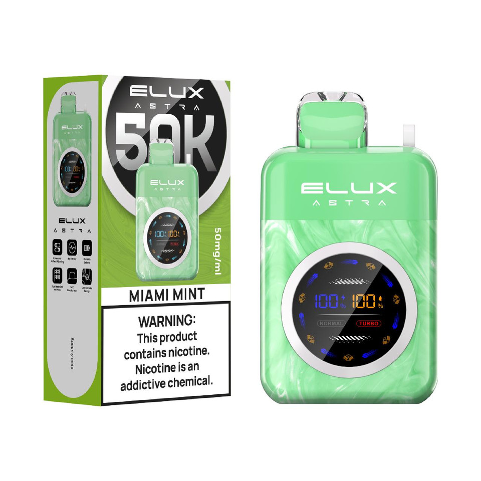 Elux Astra 50K Puff Disposable Miami Mint