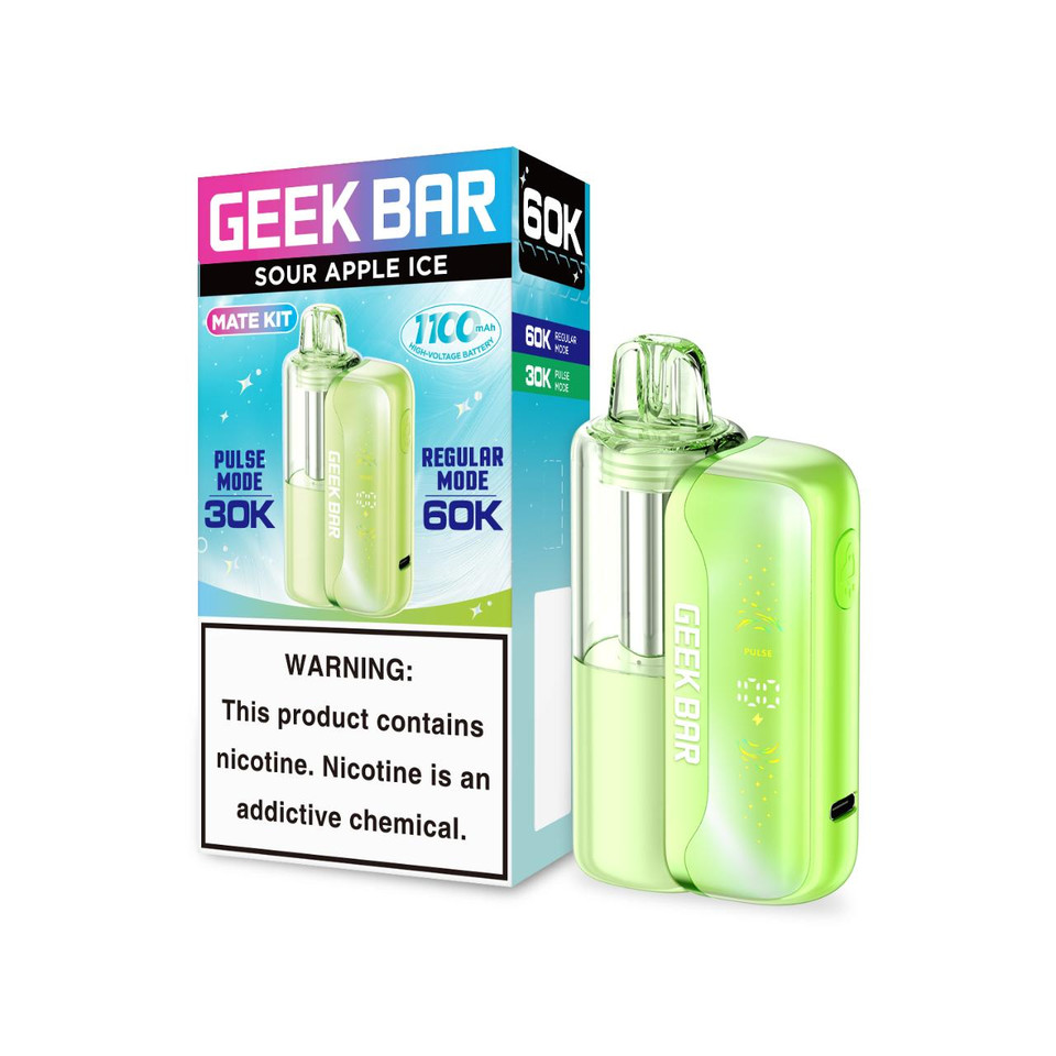 Geek Bar Mate 60K Puff Disposable-Sour Apple Ice