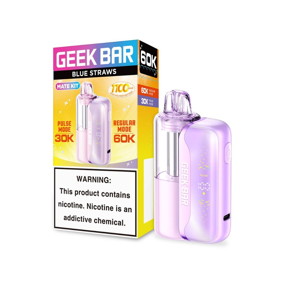 Geek Bar Mate 60K Puff Disposable-Blue Straws