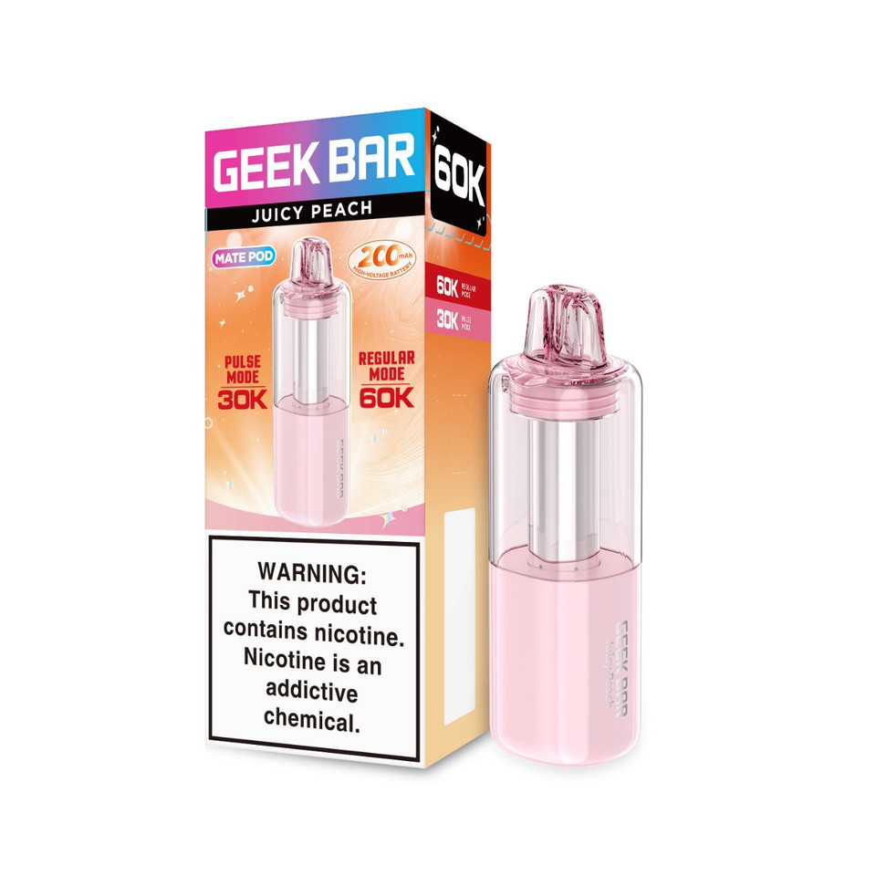 Geek Bar Mate 60K Puff Disposable Replacement Pod Cartridge-Juicy Peach