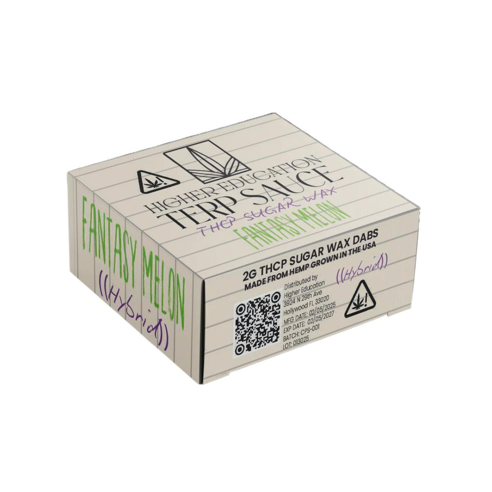 Higher Education Terp Sauce THCP Sugar 2G Dabs - 1PK Fantasy Melon Hyrbid
