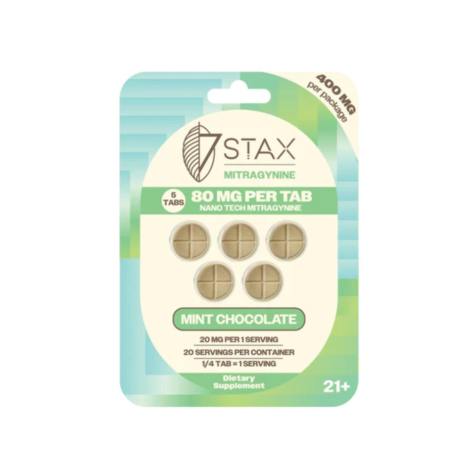 7Stax Nano Tech Mitragynine Tablets 400MG-5CT Mint Chocolate