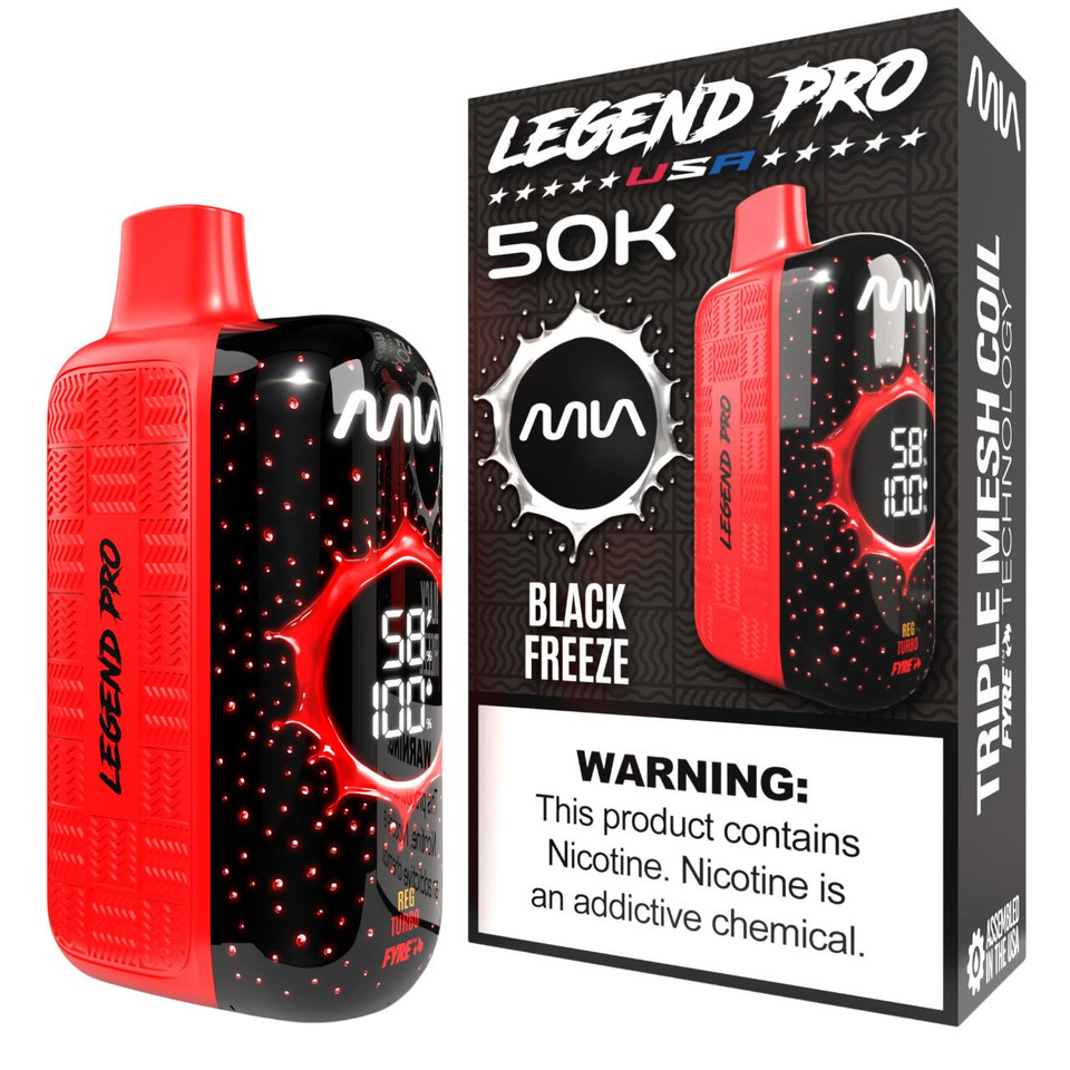 MIA Legend Pro 50K Puff Disposable BLACK FREEZE