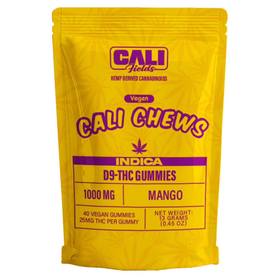 Cali Fields Vegan Cali Chew Gummies 1000MG-40CT Mango Indica