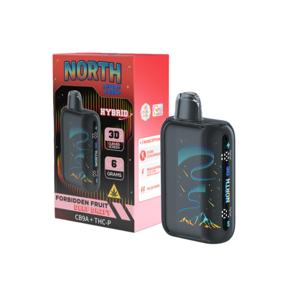 North THC CB9A THCP Disposable 6G Forbidden Fruit-Deep Drift Hybrid