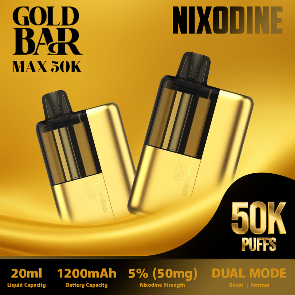 Gold Bar Max 50K Puff Disposable Kit