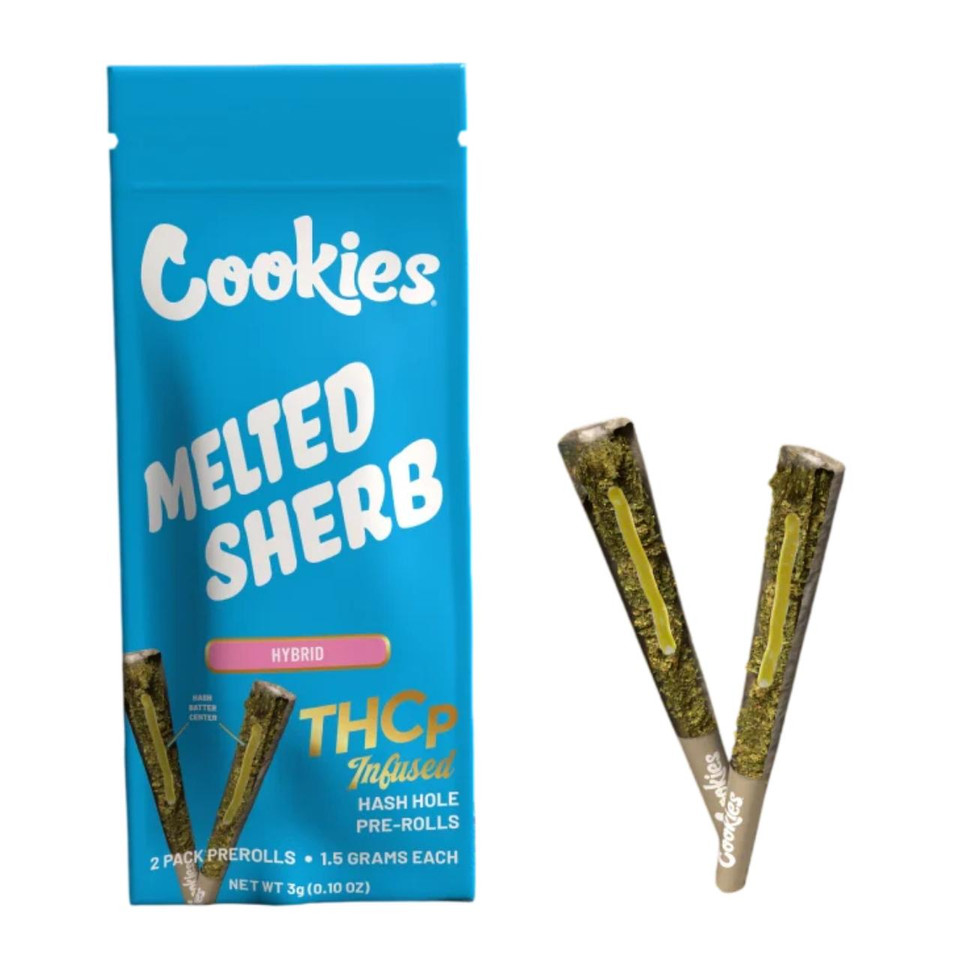 Cookies THCP Infused Hash Hole Prerolls 1.5G-1CT Melted Sherb Hybrid
