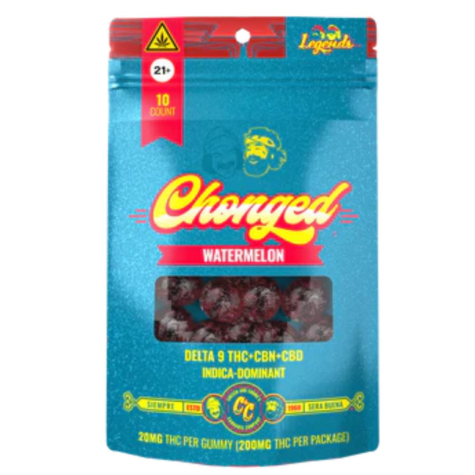 Cheech & Chong Legends Line 200mg 10ct Gummies 1pk Chonged Watermelon