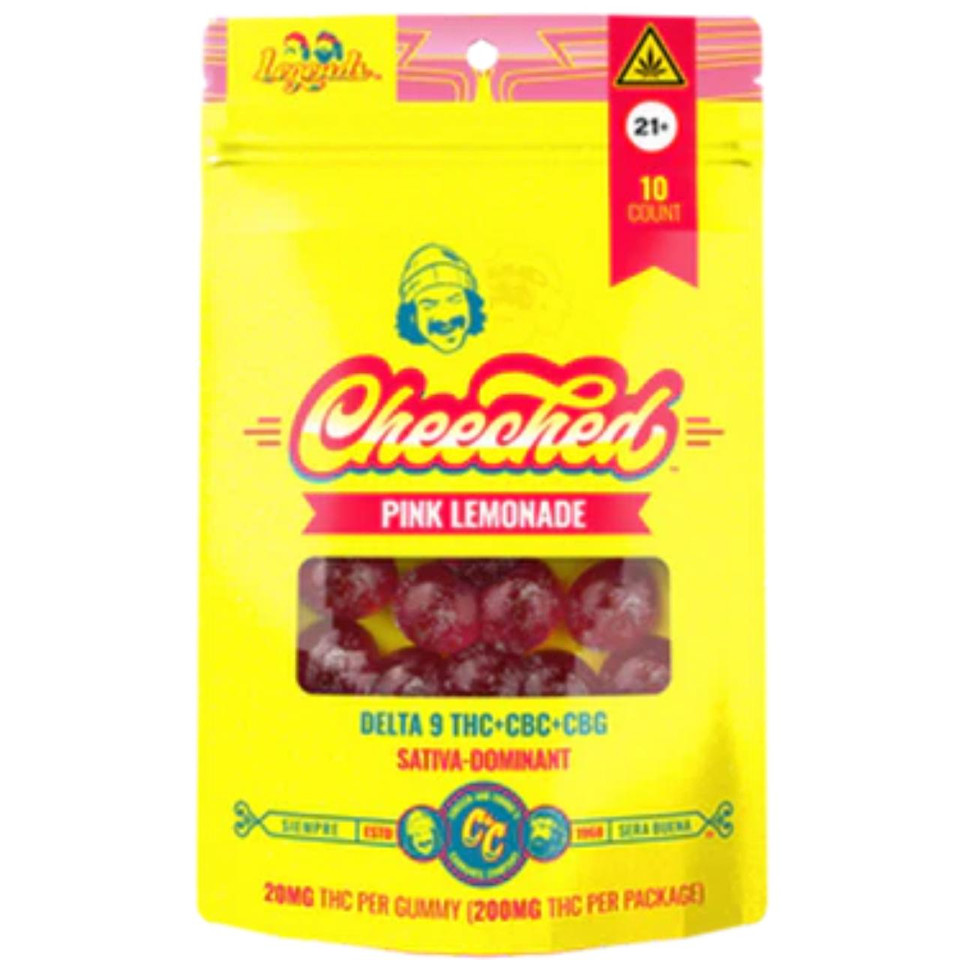 Cheech & Chong Legends Line 200mg 10ct Gummies 1pk Cheeched Pink Lemonade