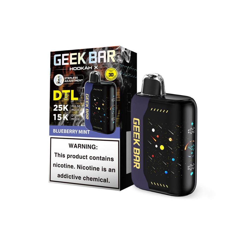 Geek Bar Hookah X 25K Puff Disposable-Blueberry Mint