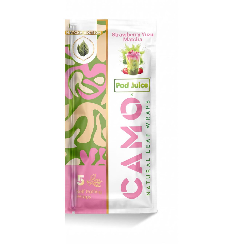 Camo X Pod Wraps Classic 1PK- 5ct Matcha Edition Strawberry Yuzu