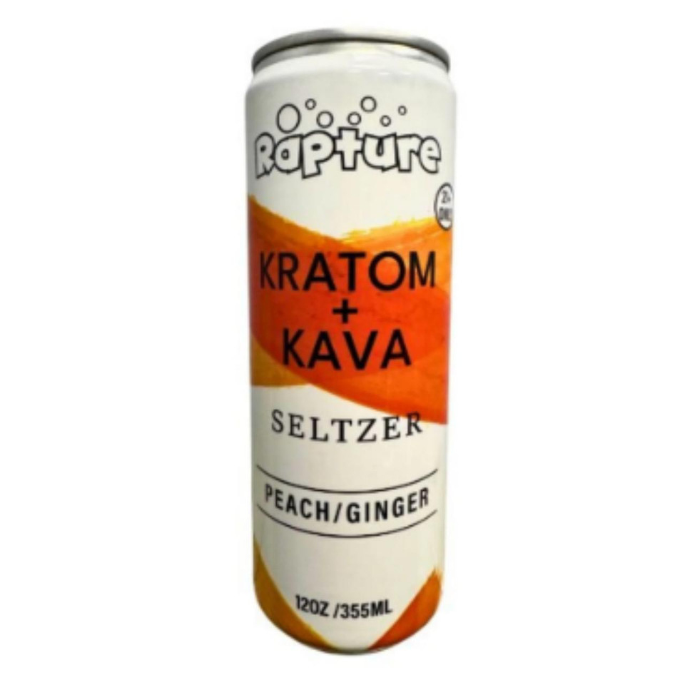 Rapture Kava Seltzer 12 OZ -100 MIT Peach Ginger