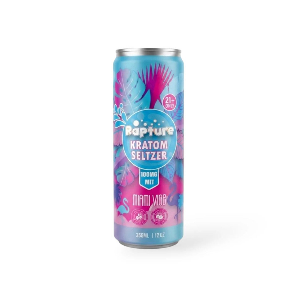 Rapture Kratom Seltzer 12 OZ -100 MIT Miami Vibe