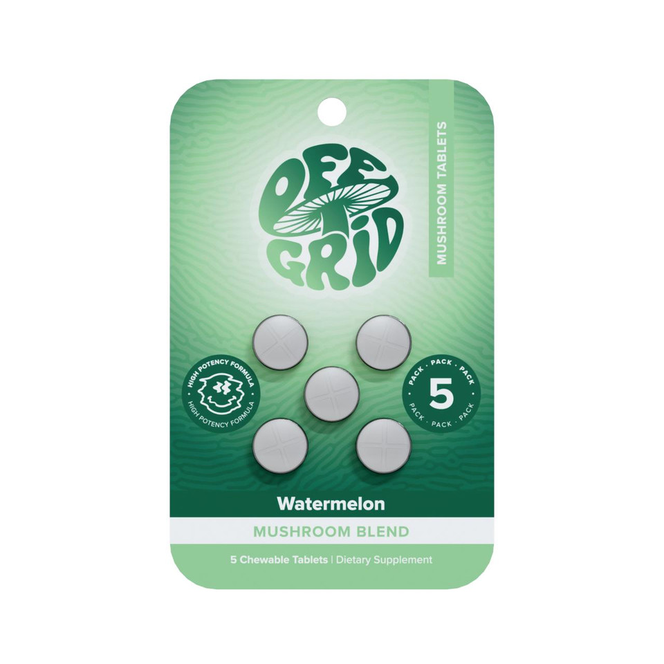 Off Grid Mushroom Blend Tablets 3000MG - 5CT Watermelon