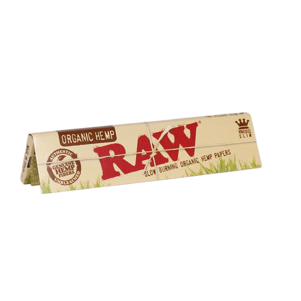 RAW Rolling Papers-King Size Slim-1PK Organic Hemp