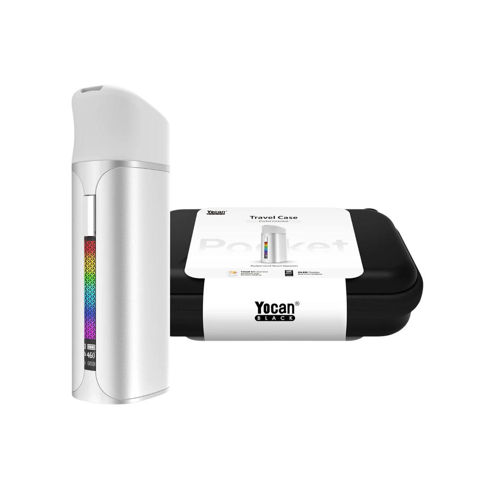 Yocan Black Pocket Vaporizer Travel Case Kit Silver