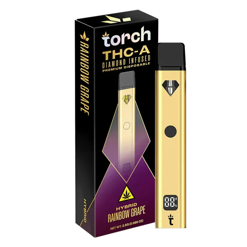 Torch THC-A Diamond Infused Premium Disposable 2.5G Rainbow Grape Hybrid