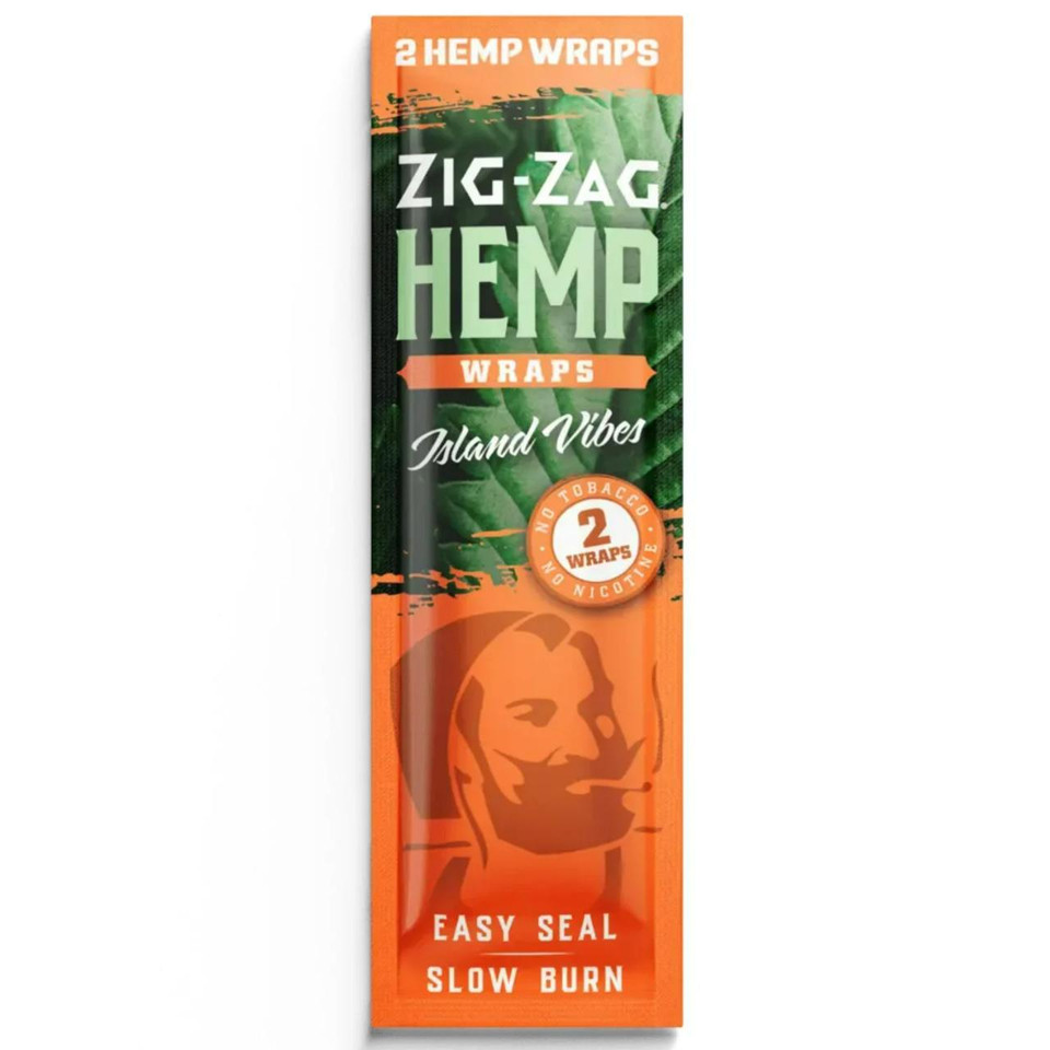 Zig Zag Hemp Wraps 1PK-2CT Island Vibes