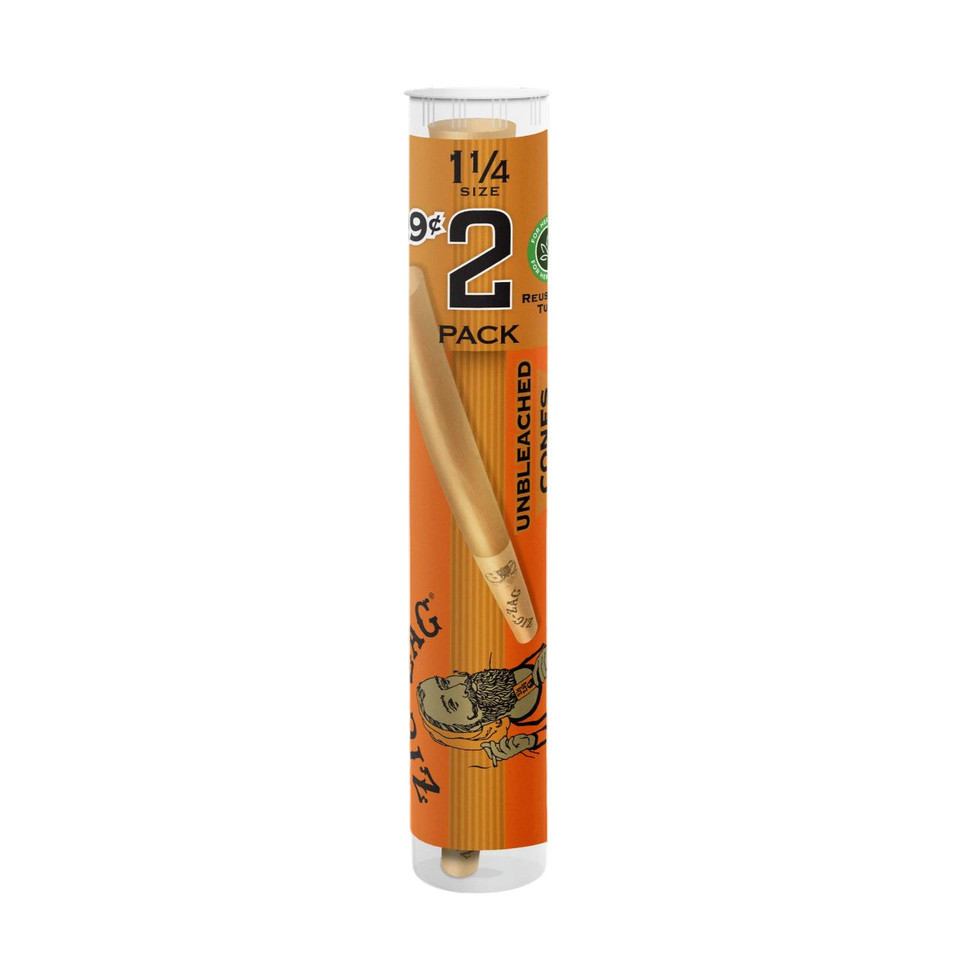 Zig Zag Tubes Cones 1-1 4 1PK-2CT Unbleached