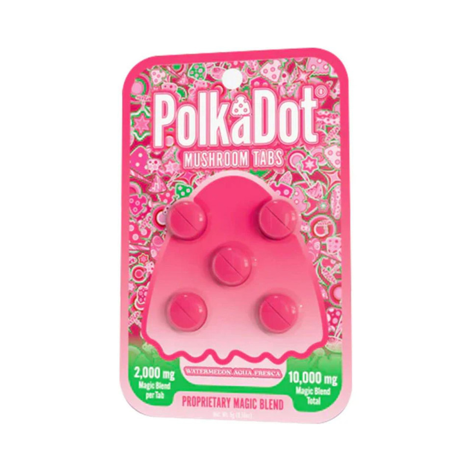 Polk a Dot Magic Blend Mushroom Tablets 10000MG-5CT Watermelon Agua Fresca