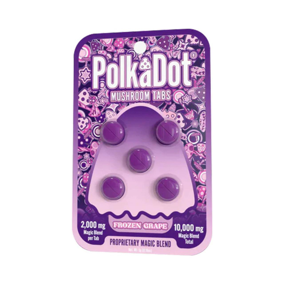 Polk a Dot Magic Blend Mushroom Tablets 10000MG-5CT Frozen Grape