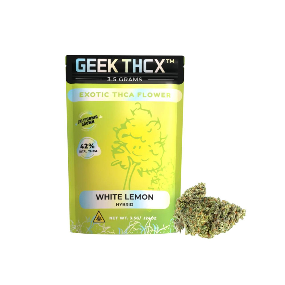 Geek THC-X Exotic THCA Flower 3.5G-White Lemon Hybrid