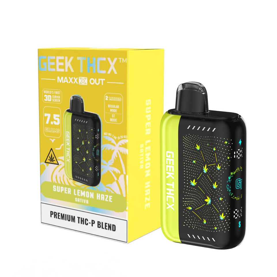 Geek THC-X MAXX OUT THCP Blend Disposable 7.5G Super Lemon Haze Sativa