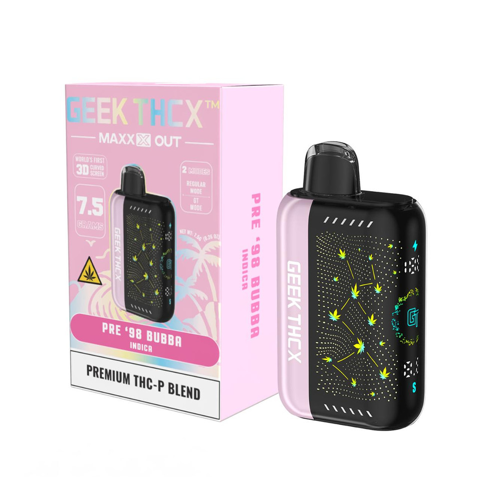 Geek THC-X MAXX OUT THCP Blend Disposable 7.5G Pre'98-Bubba Indica