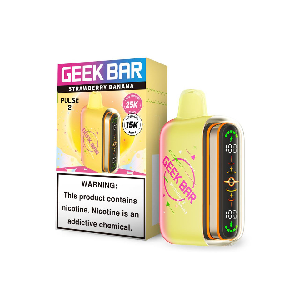 Geek Bar Pulse 2 25K Puff Disposable Strawberry Banana
