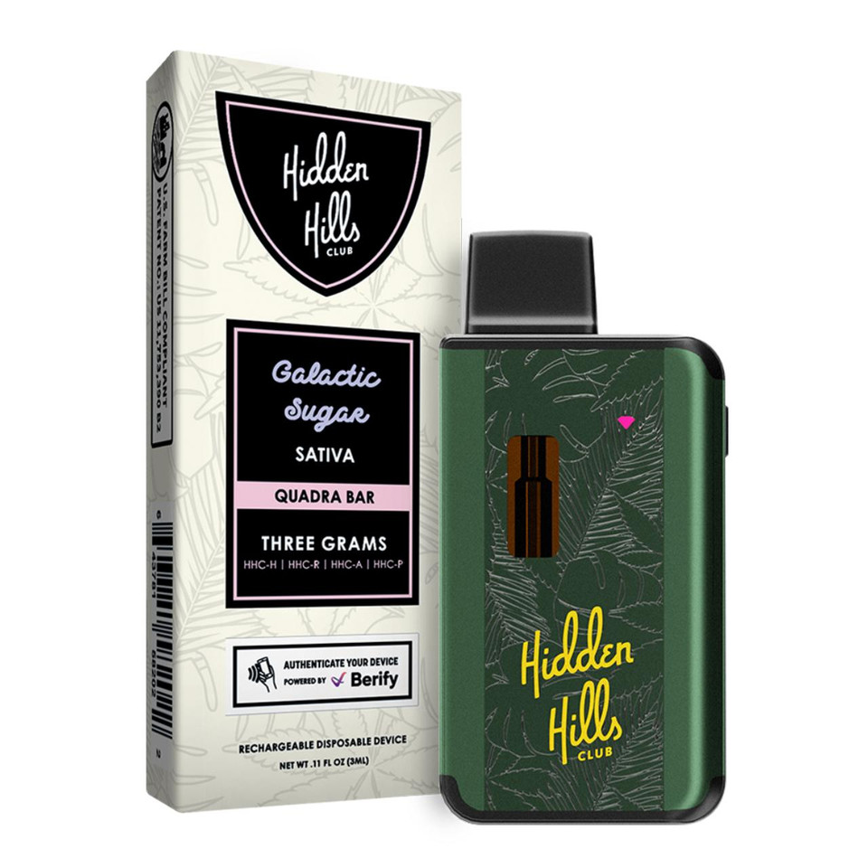 Hidden Hills Quadra Bar Disposable 3G Galactic Sugar Sativa