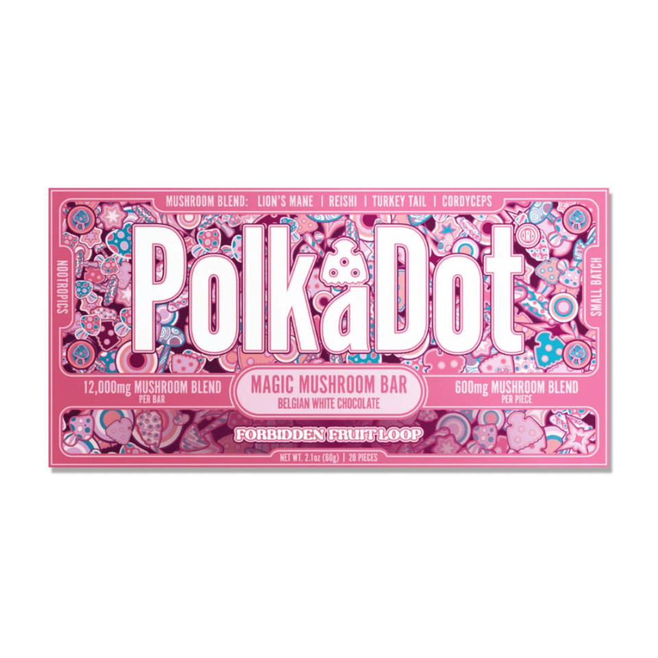 Polk A Dot Mushroom Chocolate Bar - 12000MG Forbidden Fruit Loop