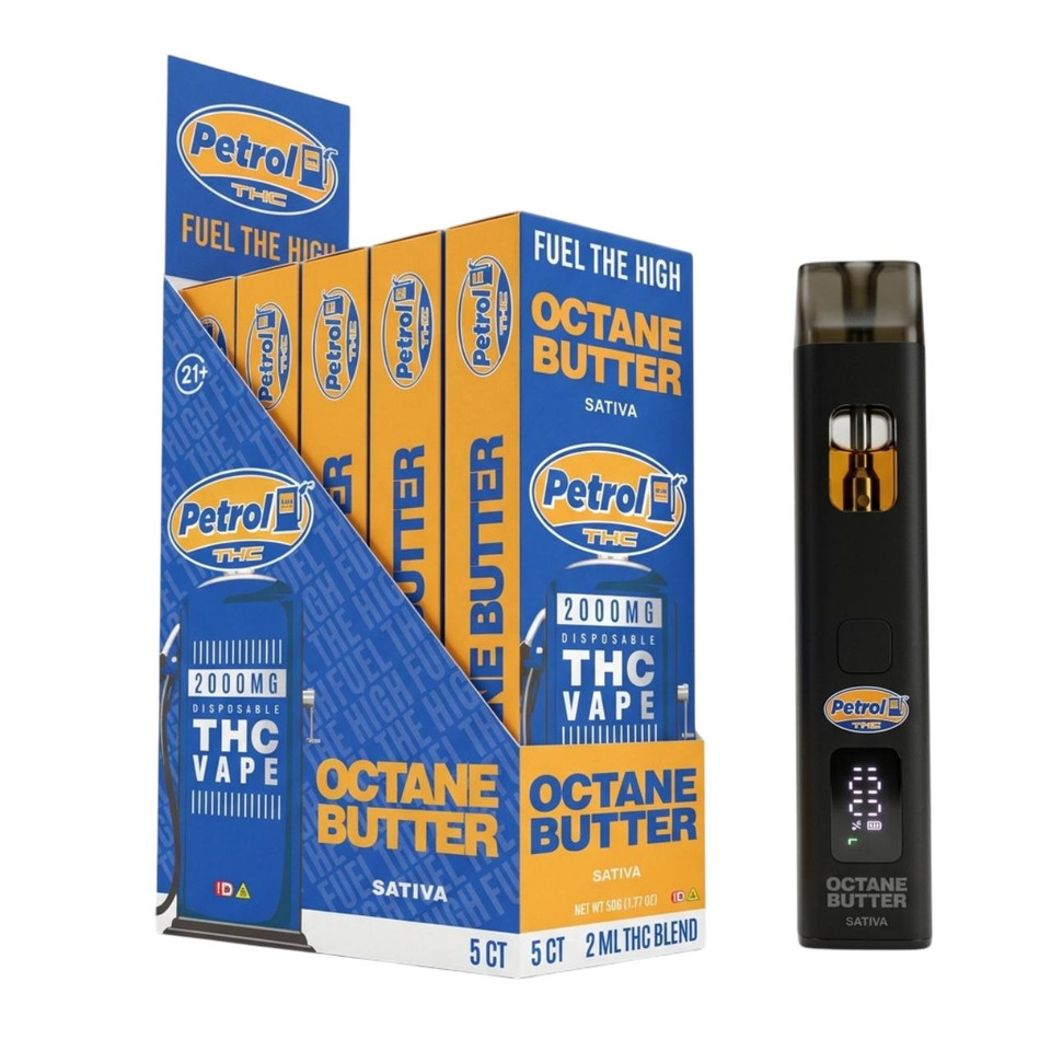 Petrol THC Vape Disposable 2G Octane Butter Sativa
