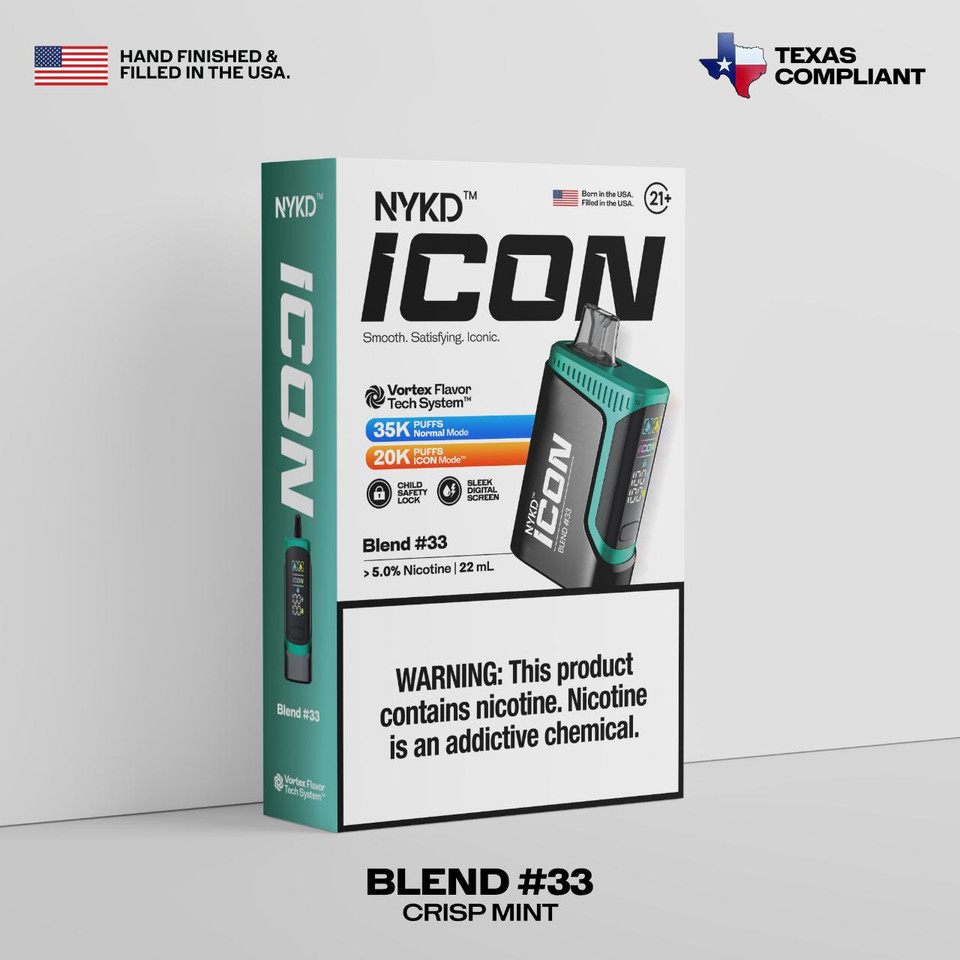 NYKD ICON 35K Puff Disposable Blend #23 Tiger Blood