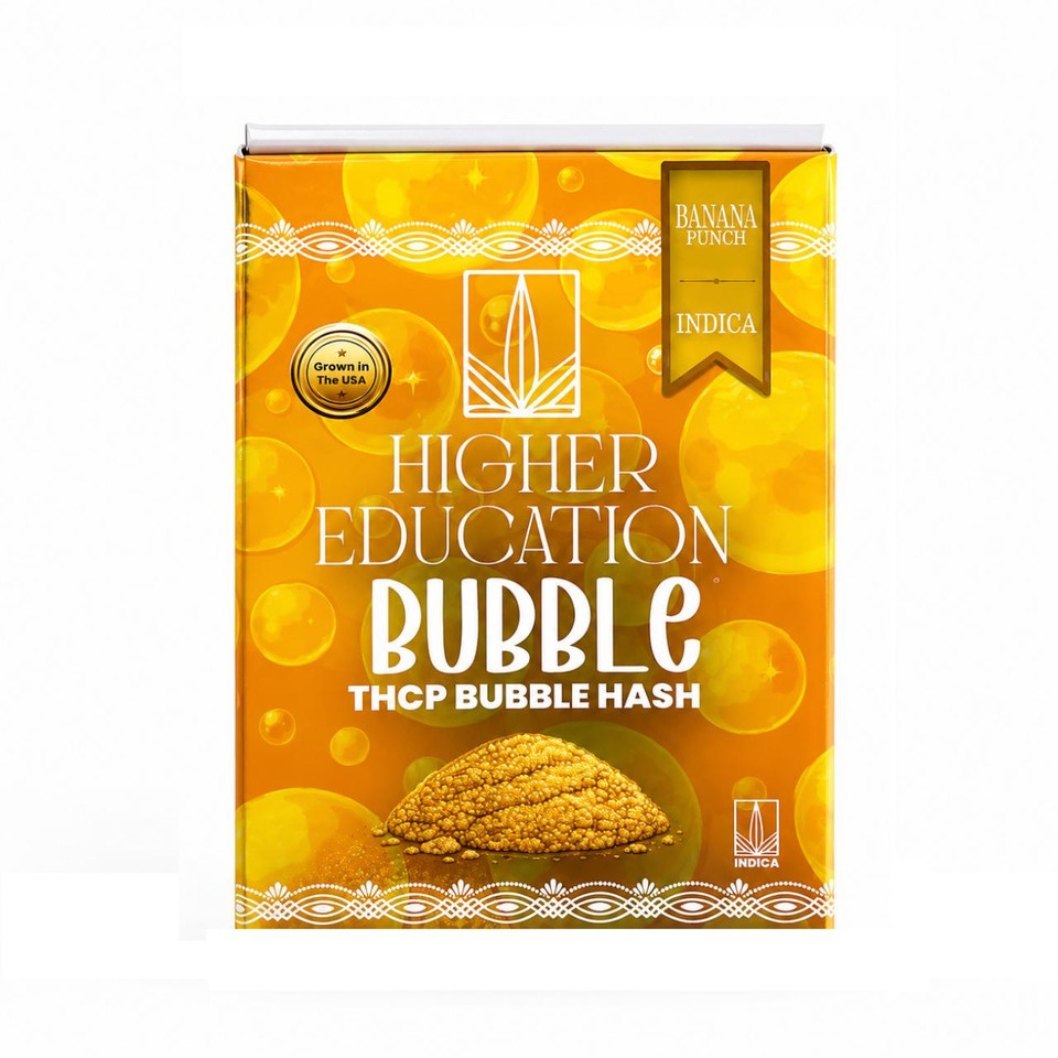 Higher Education THCP Bubble Hash Dabs 2G -1PK Banana Punch Indica