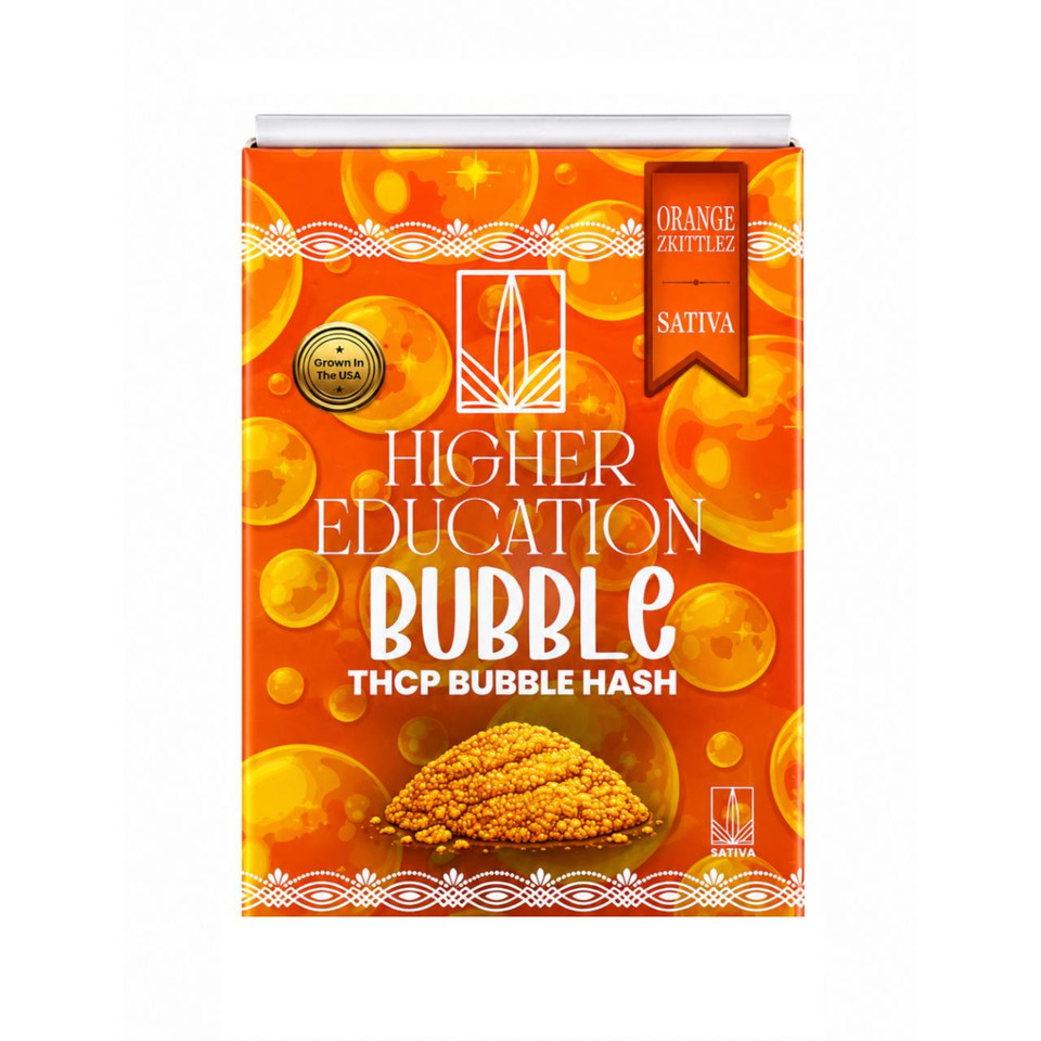 Higher Education THCP Bubble Hash Dabs 2G -1PK Orange Zkittlez Sativa