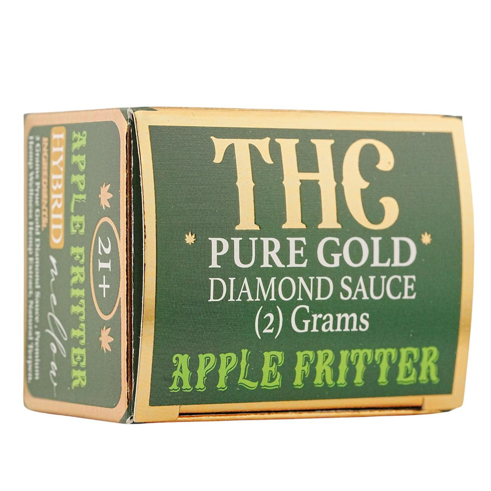 Hemp Wellness Pure Gold THC Diamond Sauce Dabs 2G Apple Fritter Hybrid