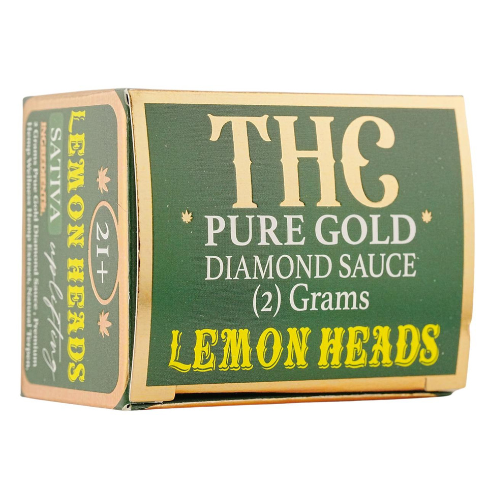 Hemp Wellness Pure Gold THC Diamond Sauce Dabs 2G Lemon Heads Sativa