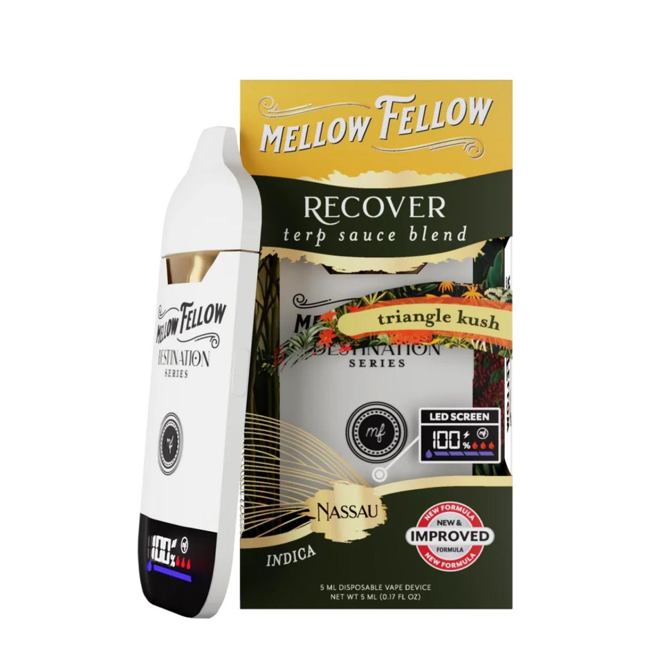 Mellow Fellow Terp Sauce Blend Disposable 5ML Recover-Nassau Triangle Kush Indica