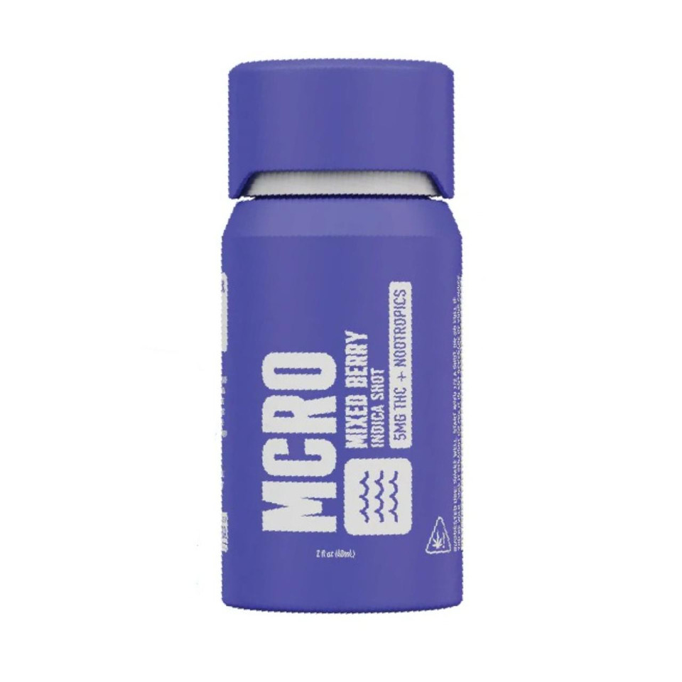 MCRO THC Chill Shots 5MG - Mixed Berry Indica