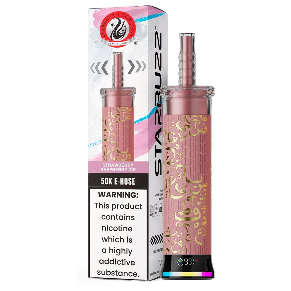 Starbuzz E Hose 50K Puff Disposable Strawberry Raspberry Ice