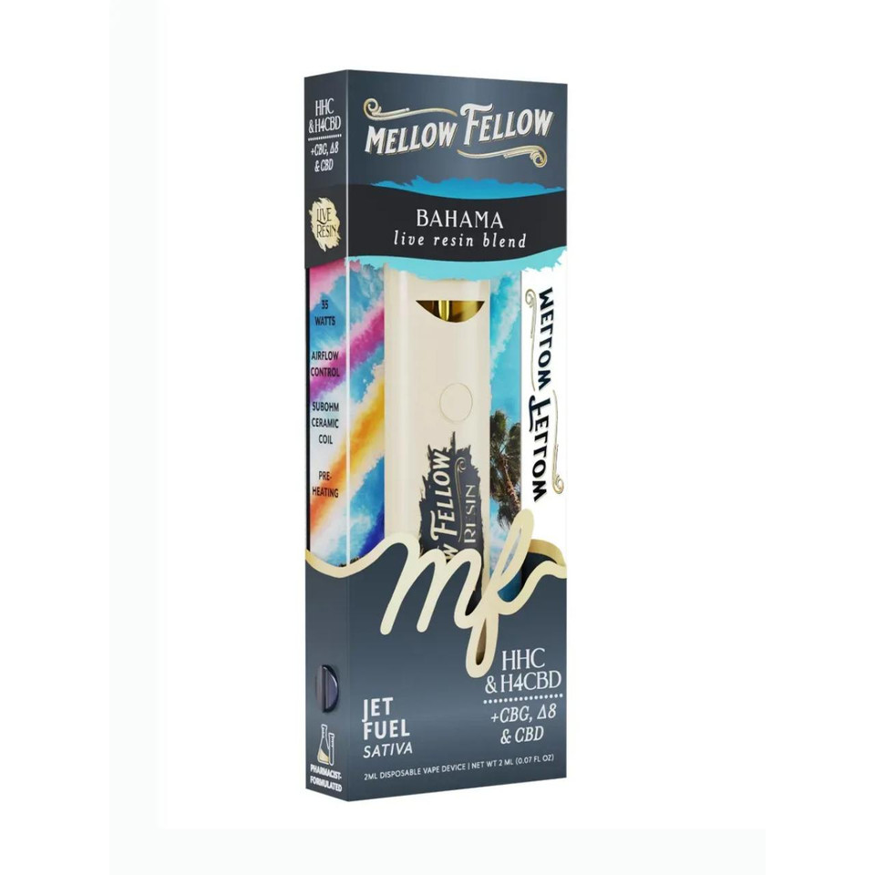 Mellow Fellow Bahama Live Resin Blend Disposable 2ML Jet Fuel Sativa