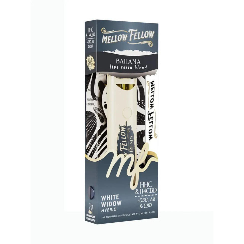 Mellow Fellow Bahama Live Resin Blend Disposable 2ML White Widow Hybrid