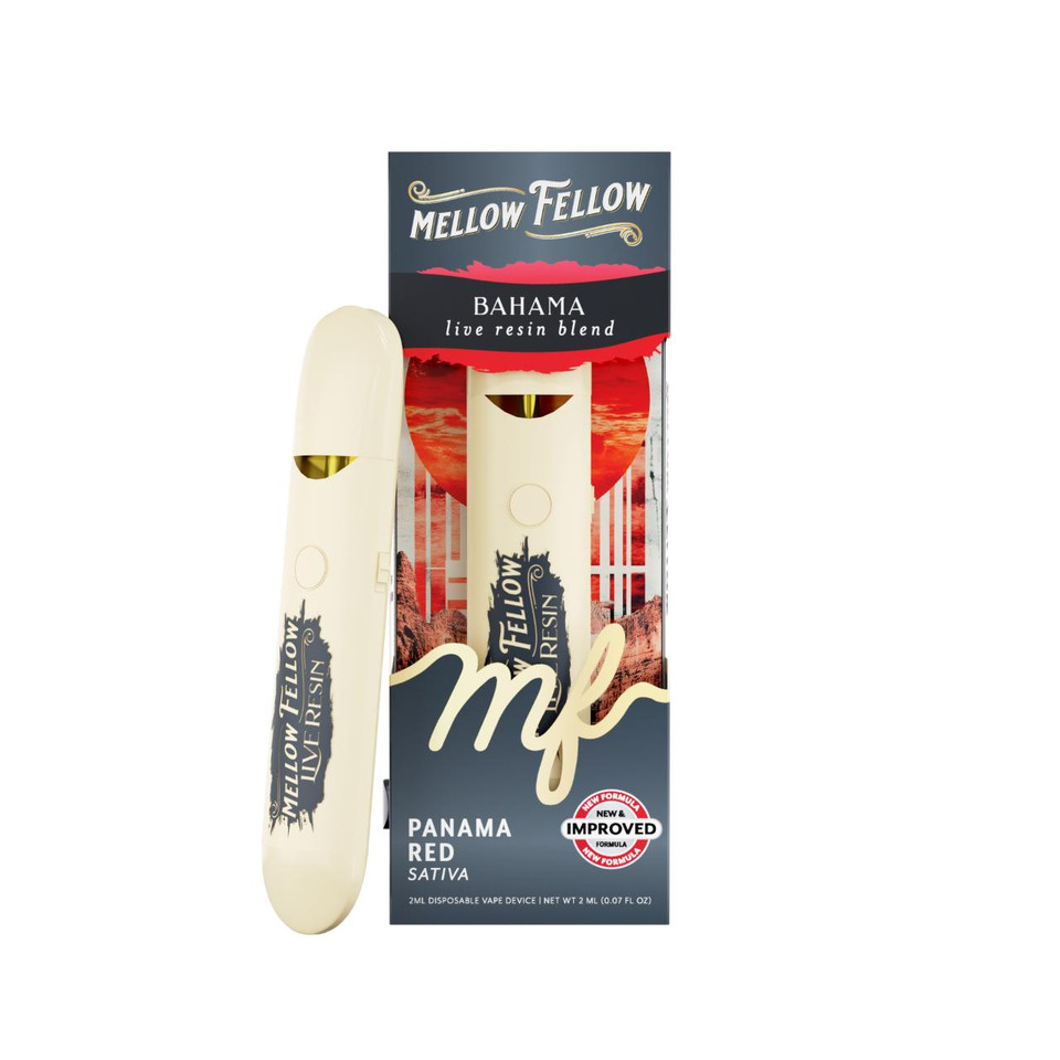 Mellow Fellow Bahama Live Resin Blend 2ML Disposable Panama Red Sativa