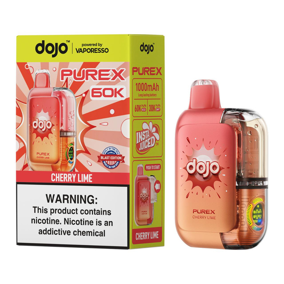 Vaporesso DOJO PUREX 60K Puff Disposable Cherry Lime
