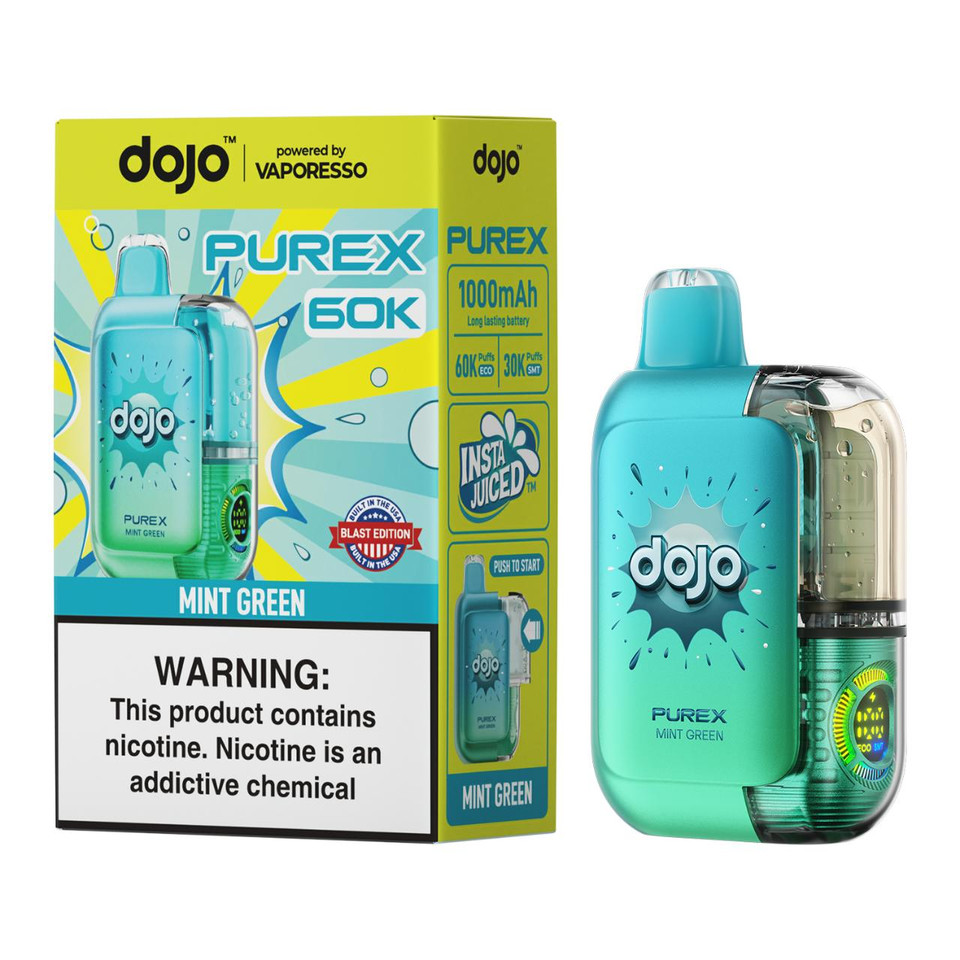 Vaporesso DOJO PUREX 60K Puff Disposable Mint Green