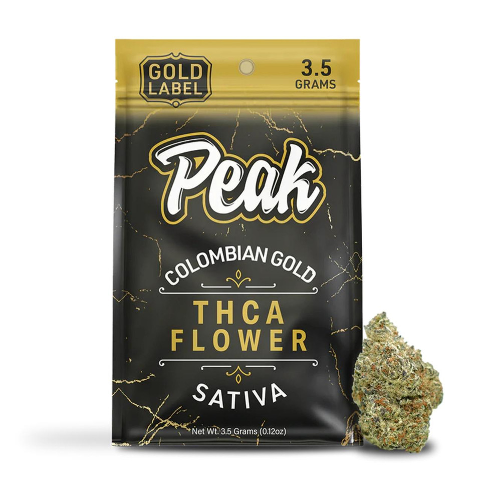 Peak Gold Label THCA Flower 3.5G Colombian Gold Sativa