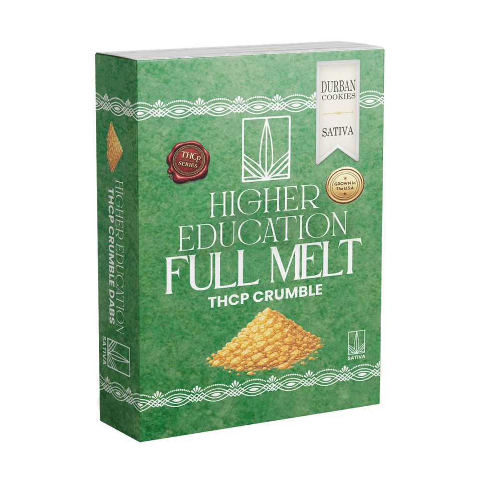 Higher Education Full Melt THCP Crumble 2G Dabs - 1PK Durban Cookies Sativa