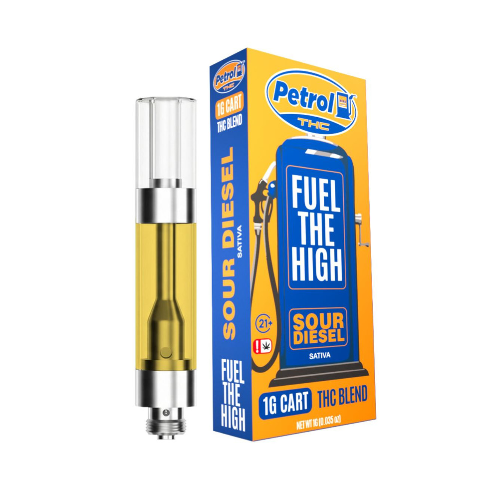 Petrol THC Blend Cartridges 1G Sour Diesel Sativa